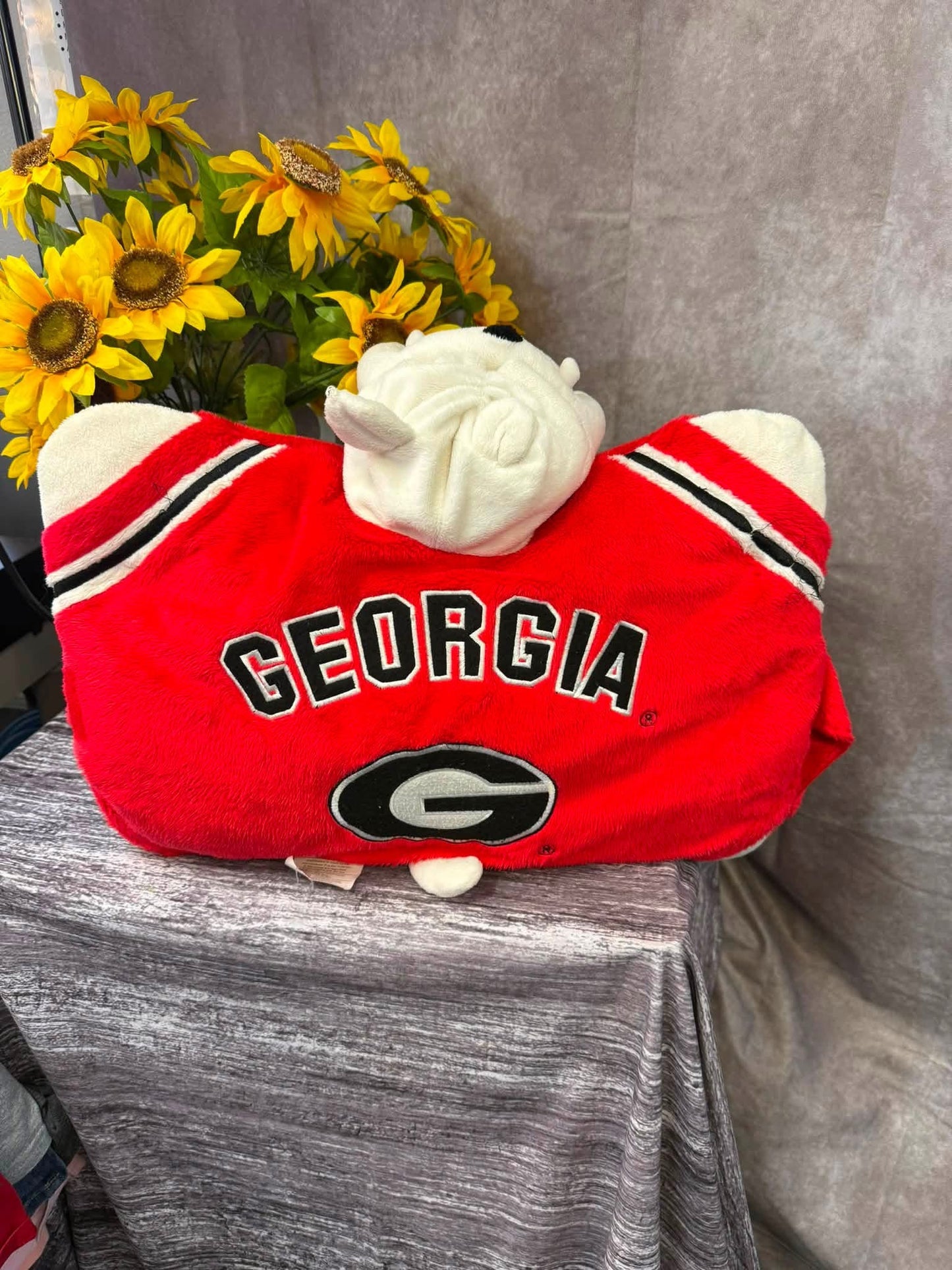 Georgia bulldog pillow